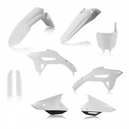 FULL PLASTIC KIT HONDA CRF450 21-23 + CRF250 22-23 - WHITE/BLACK