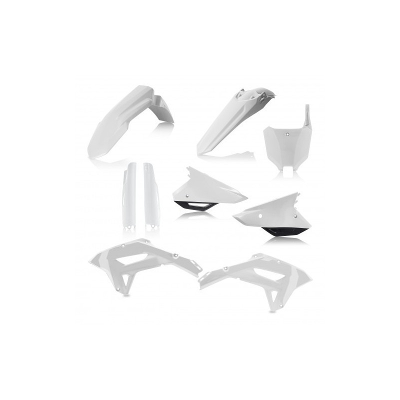 Full Kit Plastique Honda CRF 250/300 RX 22-23 + CRF 450 RX 21-23 - Blanc/Noir