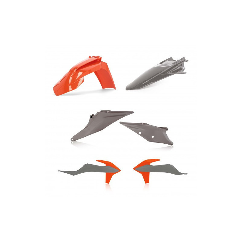 Kit plastique KTM EXC + EXCF + XC-W 20-23 + XCF-W 500 20-23 - Gris/Orange