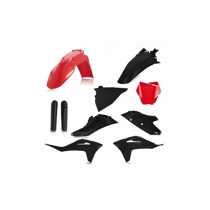 Full Kit Plastique GasGas EX300 21-23 + EXF250/350/450 + MC125 + MCF250/450 21-23 - Rouge/Noir