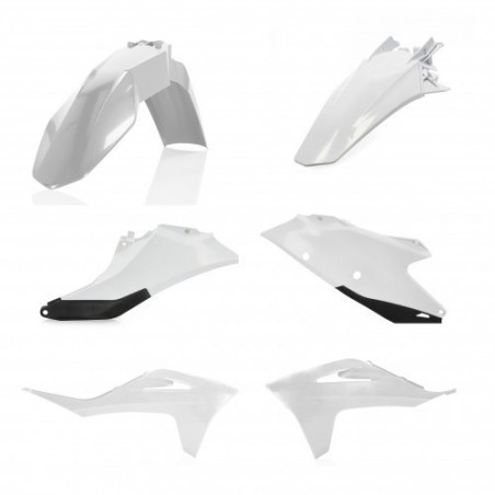 Kit Plastique GasGas EX300 21-23 + EXF250/350/450 + MC125 + MCF250/450 21-23 - Blanc/Noir