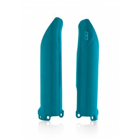 LOWER FORK COVER KAWASAKI KXF250 17-23 + KXF450 16-23 - METALLIC TURQUOISE