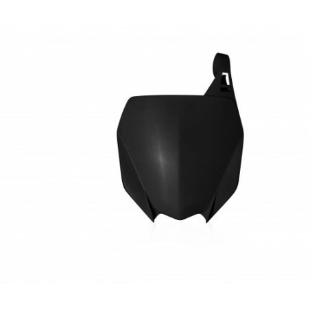 Plaque Avant Yamaha 125/250 YZ 22-23 + YZF450 18-22 + YZF250 19-23- Noir Métallique