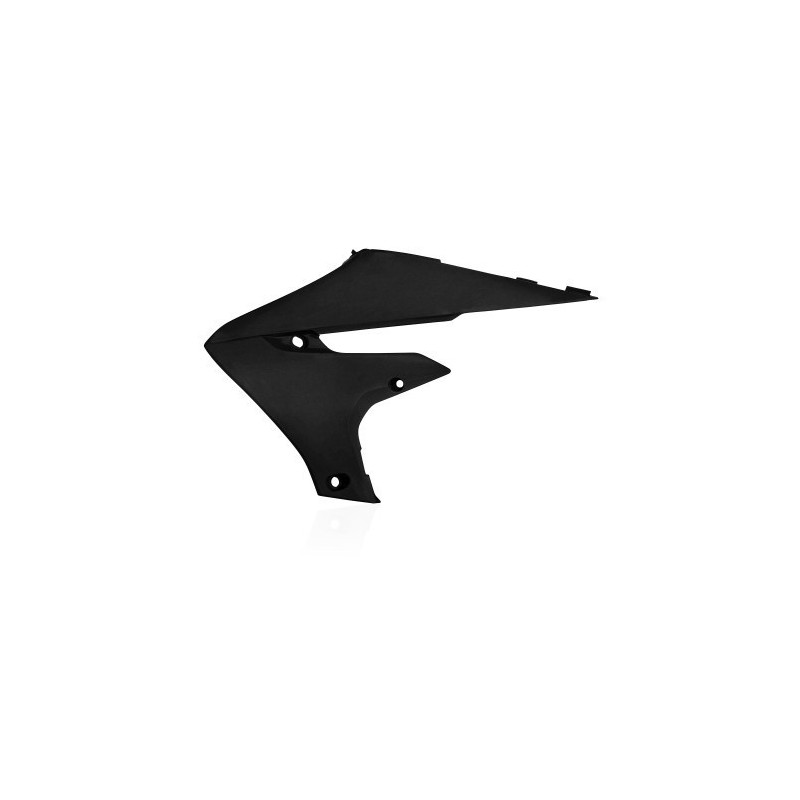 Ouies de radiateurs Yamaha YZF450 18-22 + YZF250 19-23 + WRF450 19-23 + WRF250 20-23 - Noir Métallique