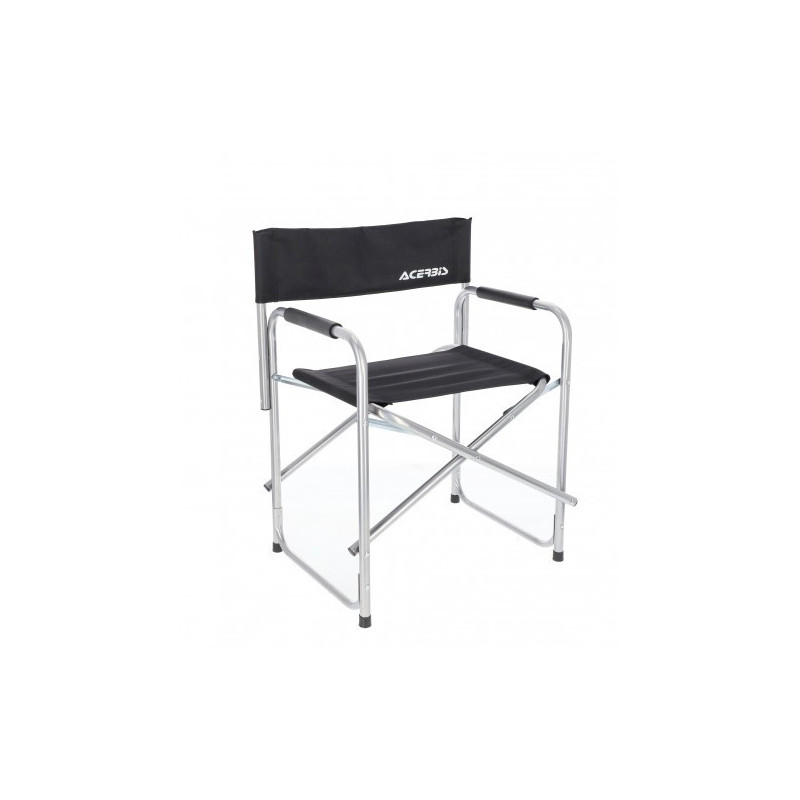 Chaise paddock Acerbis pliable - Noir