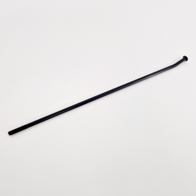 Rayon Inox Arrière (Unité) - 3.0 - 100 mm x 3.0 mm - KTM 50 SX + HVA 50 TC + GASGAS 50 MC - OEM dimension - NOIR Rayon Inox Arrière (Unité) - 3.0 - 100 mm x 3.0 mm - KTM 50 SX + HVA 50 TC + GASGAS 50 MC - OEM dimension - NOIR