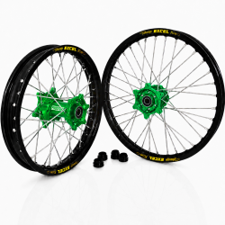 Paire de roues MX FUSION - Excel Takasago - Kawasaki 125-250 KX 04-08 + 250-450 KXF 06-25 - Personnalisable