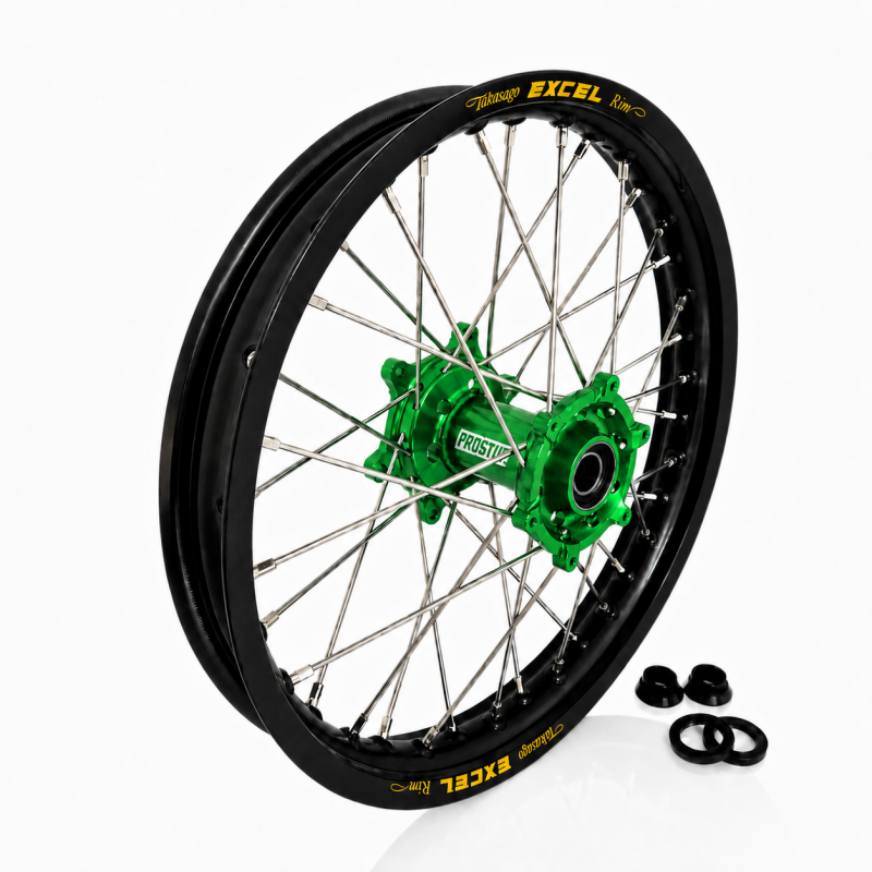 Roue Arrière Enduro FUSION - Excel Takasago - Kawasaki 125-250 KX 90-02 + 500 KX 90-04 - Personnalisable