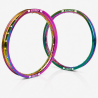 PROSTUF front rim + rear rim - 21 x 1.60 - 19 x 2.15 - Rainbow