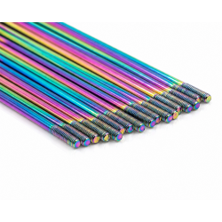 Pack rayons inox avant PROSTUF - Surron Light Bee - 3.2 mm / 10G - 19x1.60 - Rainbow